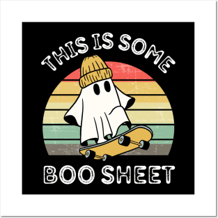 Funny Halloween Boo Ghost Costume This is Some Boo Sheet Posters and Art